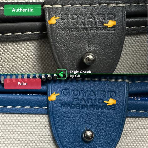 goyard tote authentic vs fake|legit check goyard tote.